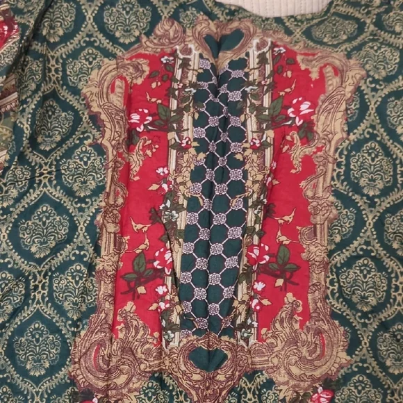 Elegant Light Multicolor Bohemian Dress Size Medium - Picture 11 of 13